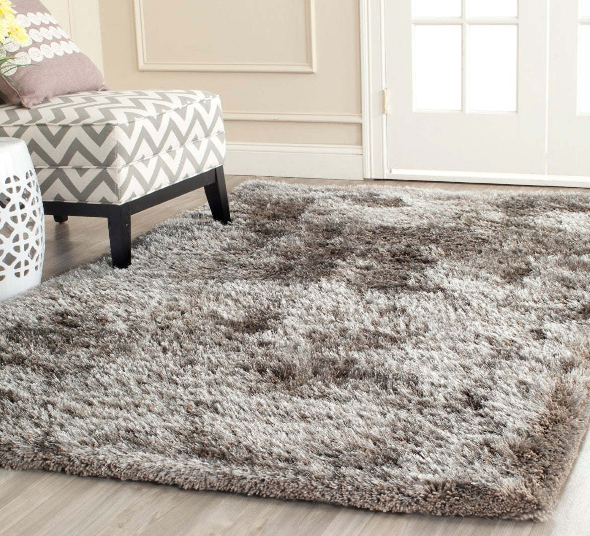Shag Polyester Rug South Beach Shag Rug - Luxurious Hand-Tufted Polyester Area Rug for St