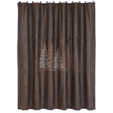 Clearwater Pines Chocolate Shower Curtain