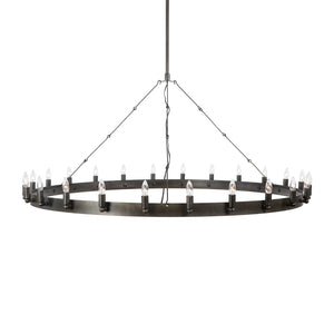 Yosemite Home Decor 24 Light Chandelier In Raw Iron Grey Finish SC20583-24RG-60-YHD