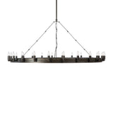 Yosemite Home Decor 24 Light Chandelier In Raw Iron Grey Finish SC20583-24RG-60-YHD