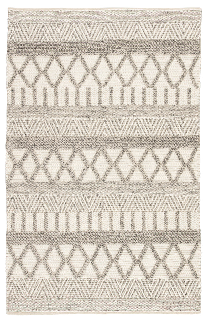 Jaipur Living Sandhurst Handmade Geometric Gray/ White Area Rug (6'X9')