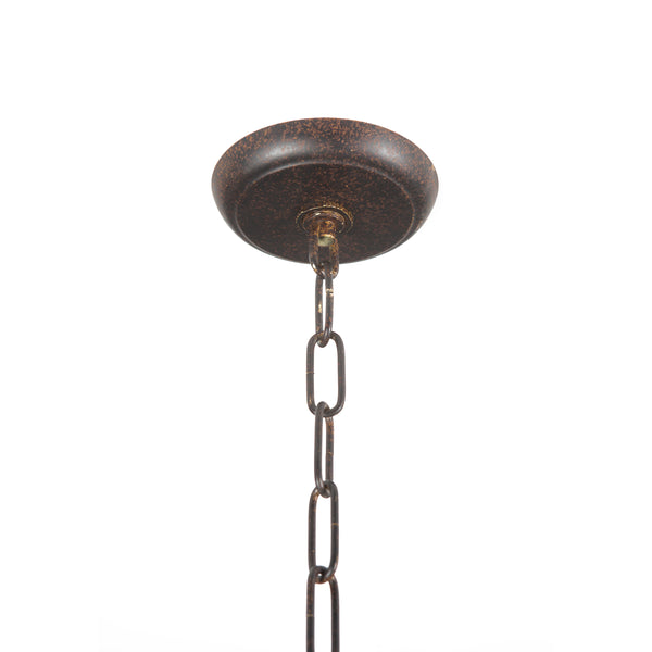 Yosemite Home Decor 5 Light Orb Chandelier In Rustic Black SCFP2005-5-RS-YHD