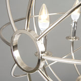 Yosemite Home Decor 5 Light Orb Chandelier In Satin Nickel SCFP2005-5-SN-YHD