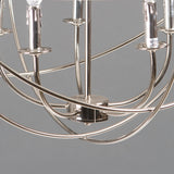 Yosemite Home Decor 5 Light Orb Chandelier In Satin Nickel SCFP2005-5-SN-YHD