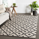 Jaipur Living Croix Handmade Geometric Black/ White Area Rug (8'10"X11'9")