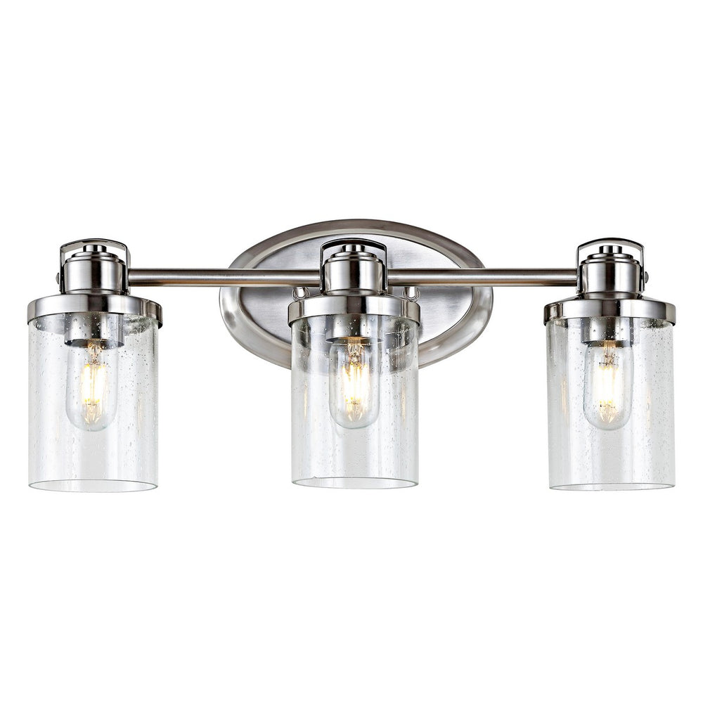 Maci Modern 3-Light Wall Sconce - Elegant Bronze Finish with Clear Glass Shades for Stylish Illumination