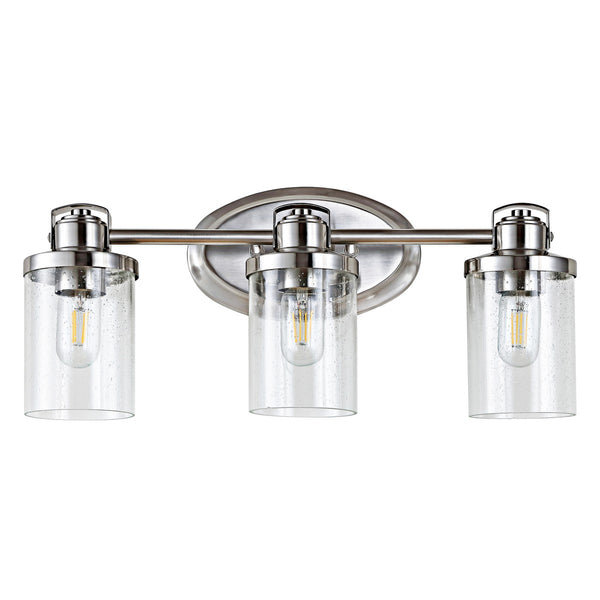 Maci Modern 3-Light Wall Sconce - Elegant Bronze Finish with Clear Glass Shades for Stylish Illumination