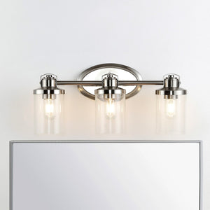 Maci Modern 3-Light Wall Sconce - Elegant Bronze Finish with Clear Glass Shades for Stylish Illumination
