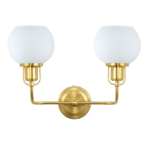 Safavieh Fenris Wall Sconce Satin Brass/Opal Metal SCN4082B