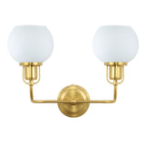 Safavieh Fenris Wall Sconce Satin Brass/Opal Metal SCN4082B