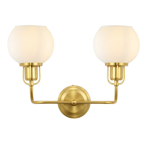 Safavieh Fenris Wall Sconce Satin Brass/Opal Metal SCN4082B