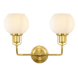 Safavieh Fenris Wall Sconce Satin Brass/Opal Metal SCN4082B