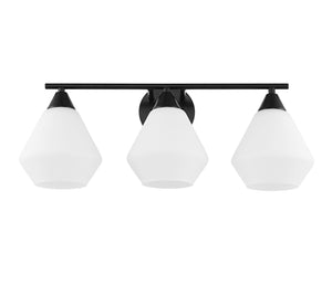 Safavieh Amani, 3 Light, 24 Inch, Black/White, Iron Wall Sconce SCN4134C