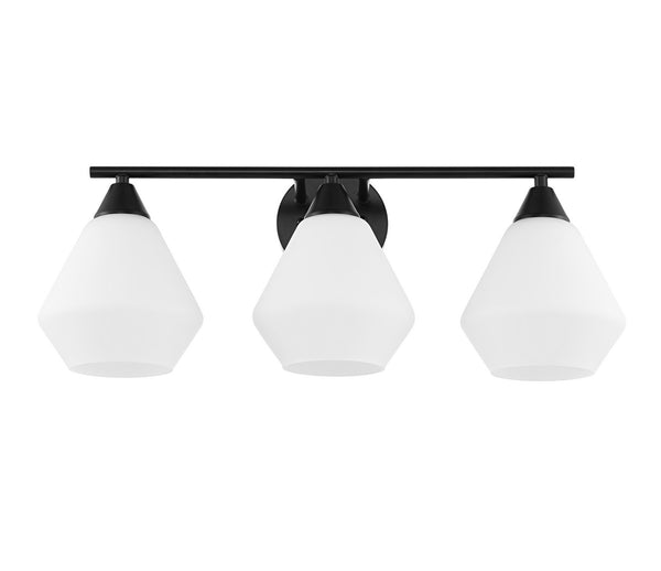 Safavieh Amani, 3 Light, 24 Inch, Black/White, Iron Wall Sconce SCN4134C