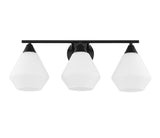 Safavieh Amani, 3 Light, 24 Inch, Black/White, Iron Wall Sconce SCN4134C