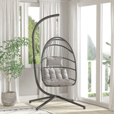 English Elm EE2470 Modern Hammock Chair Gray EEV-16013