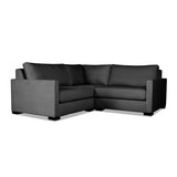 Nativa Interiors Chester Solid + Manufactured Wood / Revolution Performance Fabrics® 3 Pieces Modular Symmetrical Sectional with Ottoman Charcoal 90.00"W x 90.00"D x 33.00"H