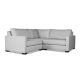 Nativa Interiors Chester Solid + Manufactured Wood / Revolution Performance Fabrics® 3 Pieces Modular Symmetrical Sectional with Ottoman Grey 90.00"W x 90.00"D x 33.00"H