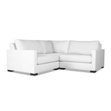 Nativa Interiors Chester Solid + Manufactured Wood / Revolution Performance Fabrics® 3 Pieces Modular Symmetrical Sectional with Ottoman Off White 90.00"W x 90.00"D x 33.00"H