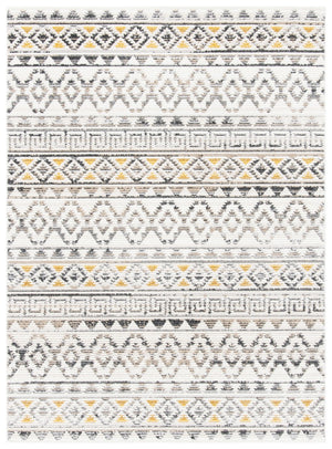 Sedona 800 Sedona 833 Bohemian Power Loomed Polypropylene Pile Rug Ivory / Charcoal