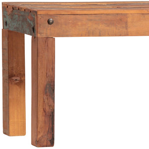 Dovetail Journee Distressed Painted Reclaimed Mango Bench SEK074-48