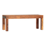 Dovetail Journee Distressed Painted Reclaimed Mango Bench SEK074-48