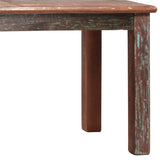 Dovetail Journee 60" Rectangular Distressed Painted Reclaimed Hardwood 4-Leg Dining Table SEL018A