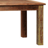 Dovetail Journee 72" Rectangular Distressed Painted Reclaimed Hardwood 4-Leg Dining Table SEM020A