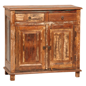 Dovetail Journee 34" Distressed Painted Reclaimed Hardwood 2-Door 2-Drawer Sideboard SEM087