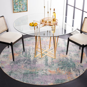 Safavieh Sequoia 101  Power Loomed Rug Green / Purple SEQ101Y-7R