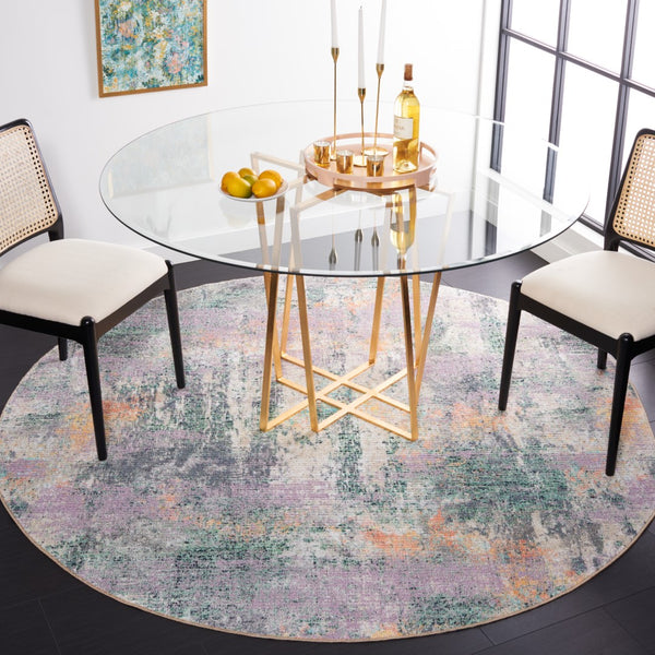 Safavieh Sequoia 101  Power Loomed Rug Green / Purple SEQ101Y-7R