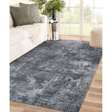 AMER Rugs Serena SER-12 Hand-Knotted Abstract Modern & Contemporary Area Rug Charcoal 10' x 14'