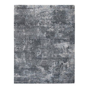 AMER Rugs Serena SER-12 Hand-Knotted Abstract Modern & Contemporary Area Rug Charcoal 10' x 14'