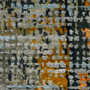 AMER Rugs Serena SER-9 Hand-Knotted Abstract Modern & Contemporary Area Rug Orange 10' x 14'