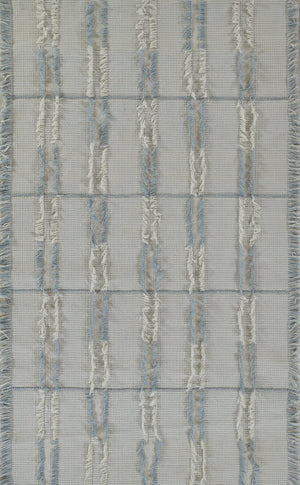 Momeni Serena SRN-1 Hand Woven Contemporary Striped Indoor/Outdoor Area Rug Blue 8' x 10' SERNASRN-1BLU80A0