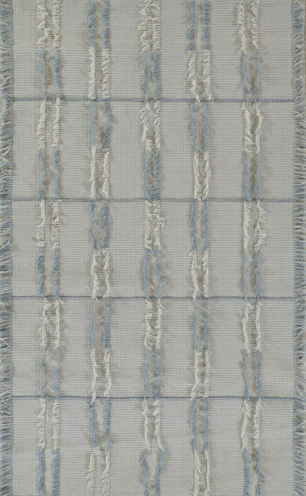 Momeni Serena SRN-1 Hand Woven Contemporary Striped Indoor/Outdoor Area Rug Blue 8' x 10' SERNASRN-1BLU80A0