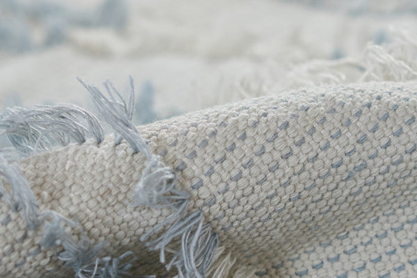 Momeni Serena SRN-1 Hand Woven Contemporary Striped Indoor/Outdoor Area Rug Blue 8' x 10' SERNASRN-1BLU80A0