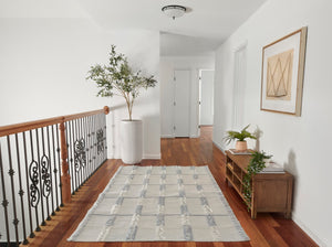 Momeni Serena SRN-1 Hand Woven Contemporary Striped Indoor/Outdoor Area Rug Blue 8' x 10' SERNASRN-1BLU80A0