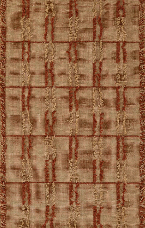 Momeni Serena SRN-1 Hand Woven Contemporary Striped Indoor/Outdoor Area Rug Terra Cott 8' x 10' SERNASRN-1TER80A0