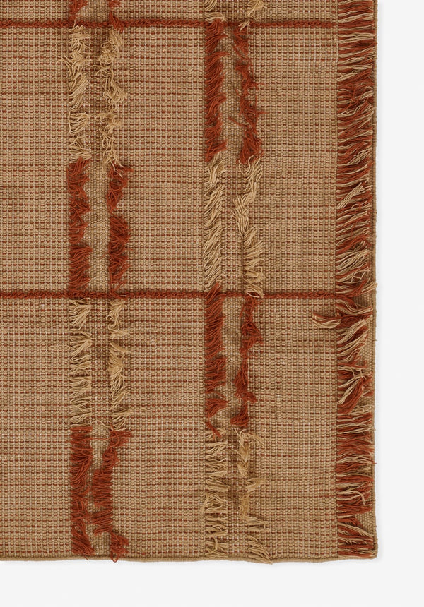Momeni Serena SRN-1 Hand Woven Contemporary Striped Indoor/Outdoor Area Rug Terra Cott 8' x 10' SERNASRN-1TER80A0