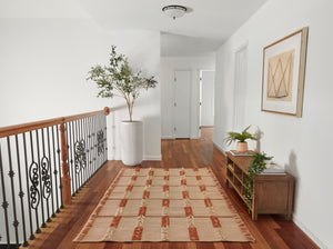 Momeni Serena SRN-1 Hand Woven Contemporary Striped Indoor/Outdoor Area Rug Terra Cott 8' x 10' SERNASRN-1TER80A0