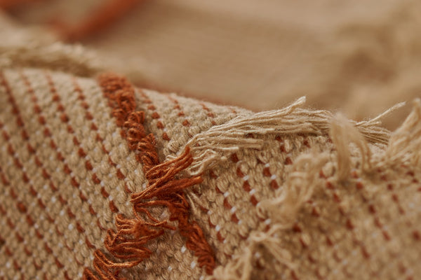 Momeni Serena SRN-1 Hand Woven Contemporary Striped Indoor/Outdoor Area Rug Terra Cott 8' x 10' SERNASRN-1TER80A0