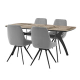 Andes/Alison Mdf With Ceramic/Metal Dining Set - 5-Piece