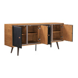 Coco Rustic 2 piece set with Dining Table and Sideboard in Balsamico 