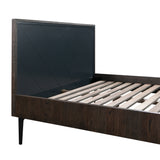 Cross Dark Gray Solid Oak King 3pc Bedroom Set