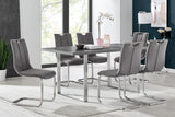 Fenton and Gray Pacific 7 Piece Modern Rectangular Dining Set