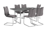 Fenton and Gray Pacific 7 Piece Modern Rectangular Dining Set