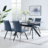 Margot and Blue Rylee 5 Piece Modern Rectangular Dining Set