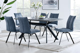 Margot and Blue Rylee 7 Piece Modern Rectangular Dining Set