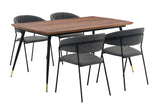 Messina/Nara Mdf/Metal Dining Set - 5-Piece